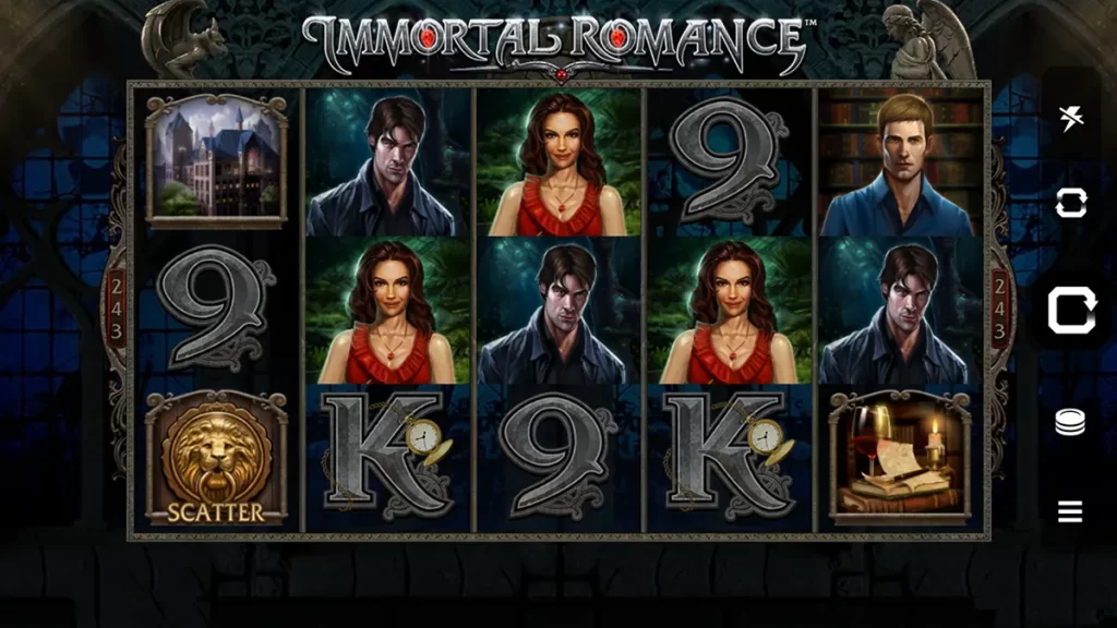 Immortal Romance slot screenshot