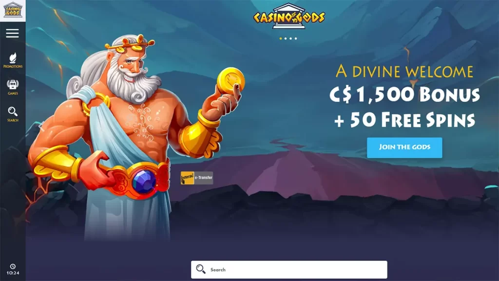 Casino Gods Hompage Canada