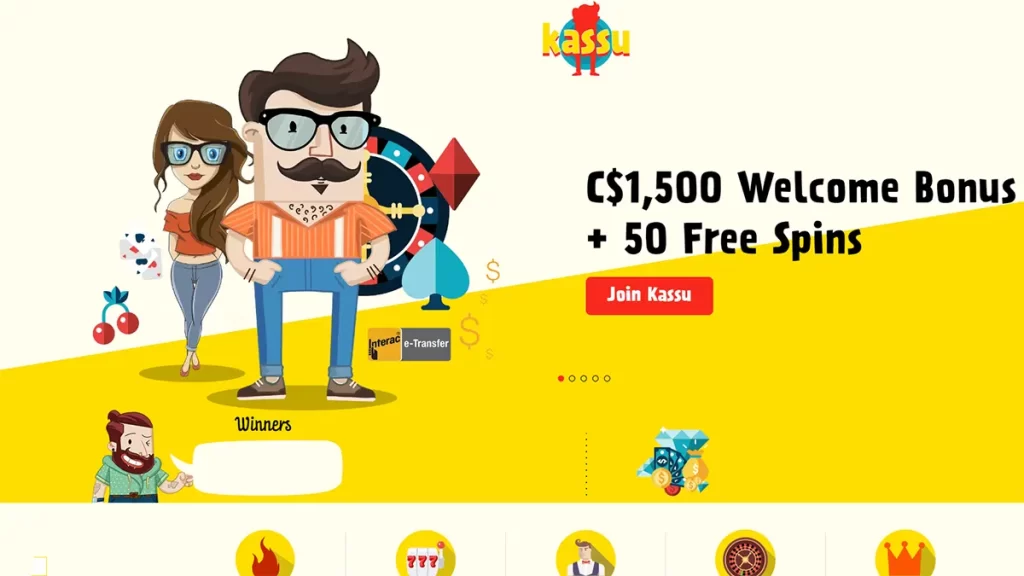 Kassu Casino homepage screenshot