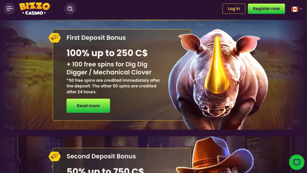 Bizzo Casino Welcome Bonus