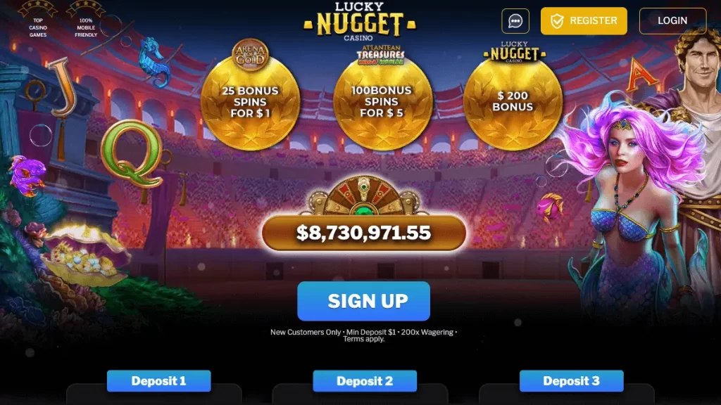 Lucky Nugget $1 deposit
