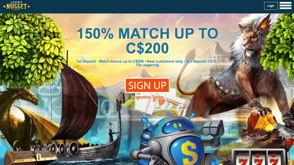 Lucky Nugget Homepage