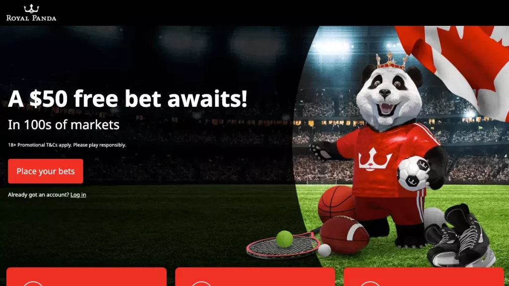 Royal Panda $50 Free Bet