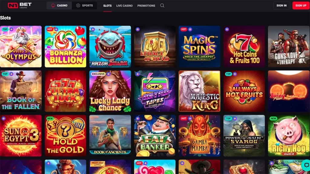 N1 Bet Casino Slots