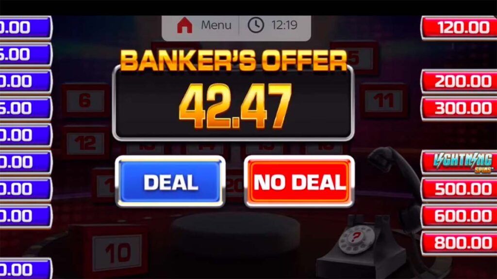 Deal or No Deal Lightning Spin