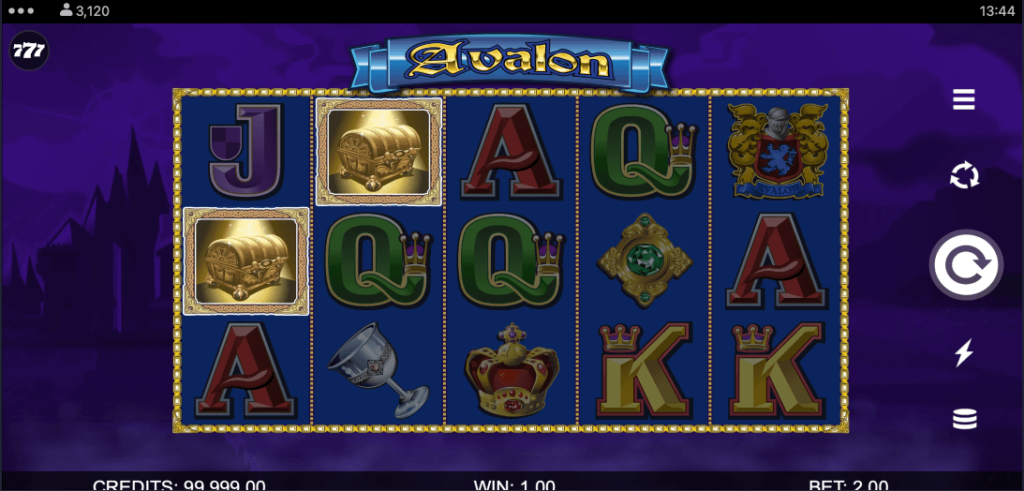 Avalon II slot game screenshot