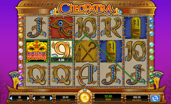 Cleopatra slot screenshot