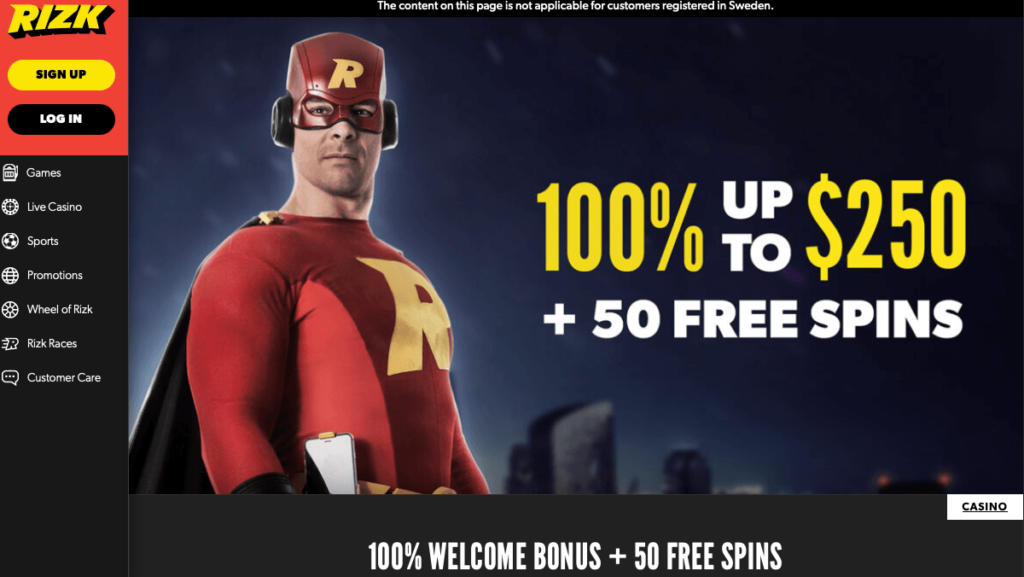 Rizk casino 50 no wager free spins