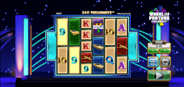 Wheel of Fortune Megaways slot screenshot