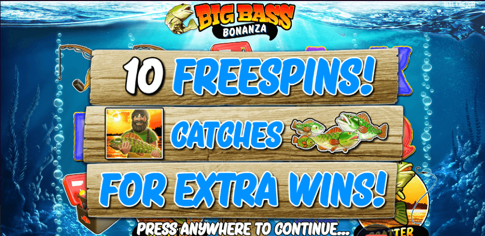 Big Bass Bonanza free spins