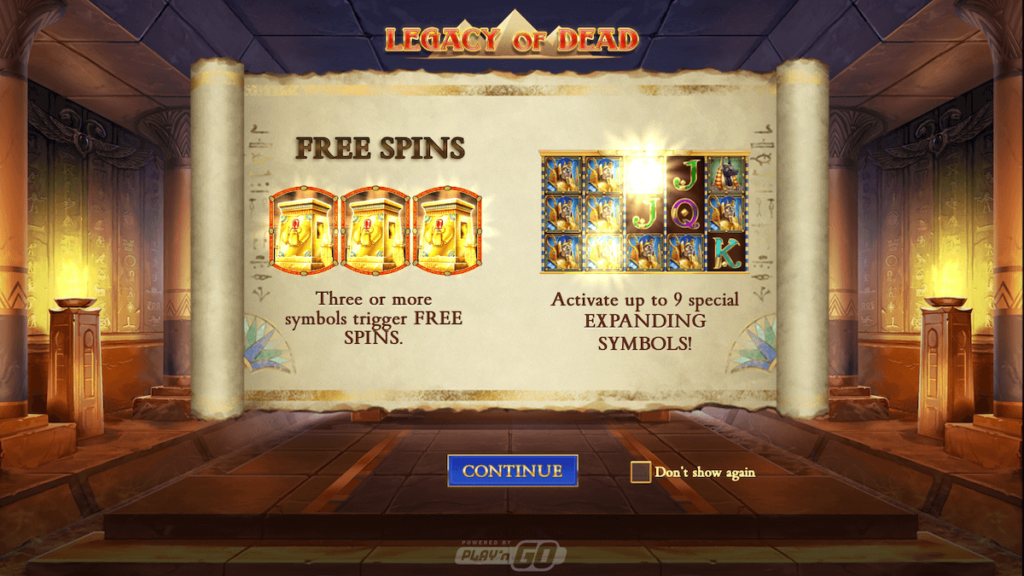 Legacy of Dead Slot Review - Bonus Features & Free Spins