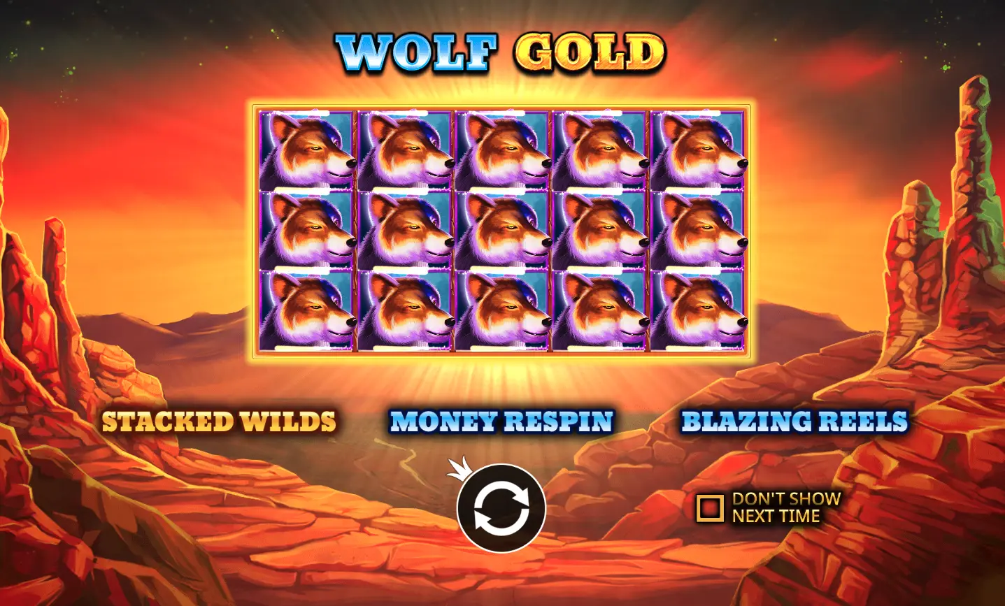Wolf Gold background