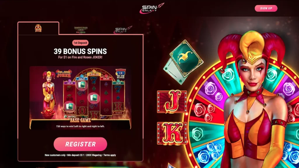 Spin Galaxy Casino 39 Free Spins for $1 Deposit