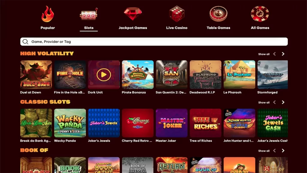Flamez Casino Online Slots