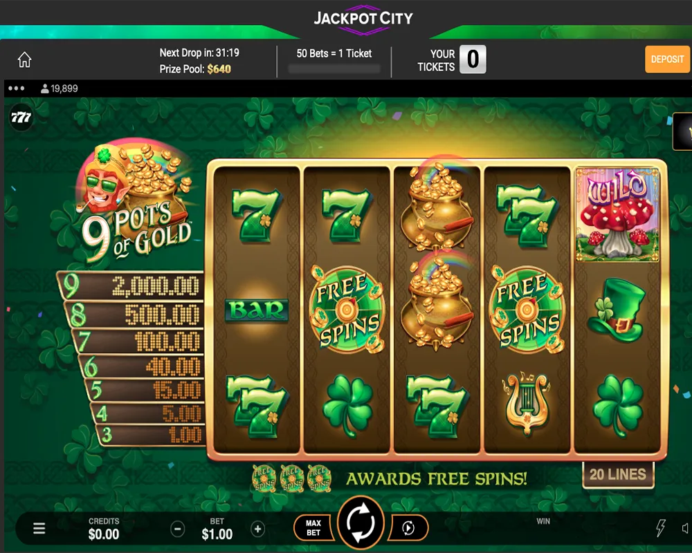 9 Pots of Gold slot screenshot