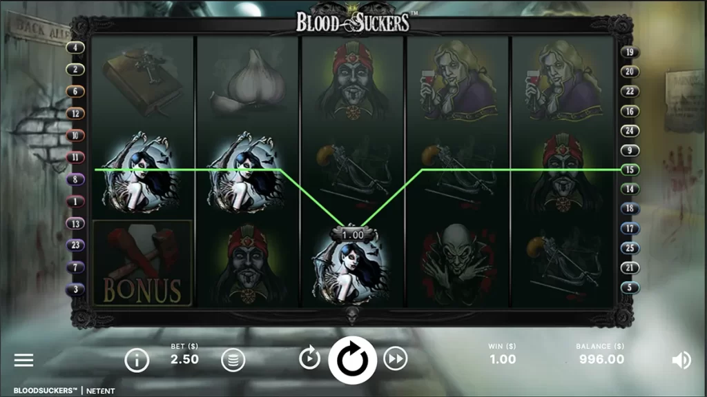 Blood Suckers slot screenshot
