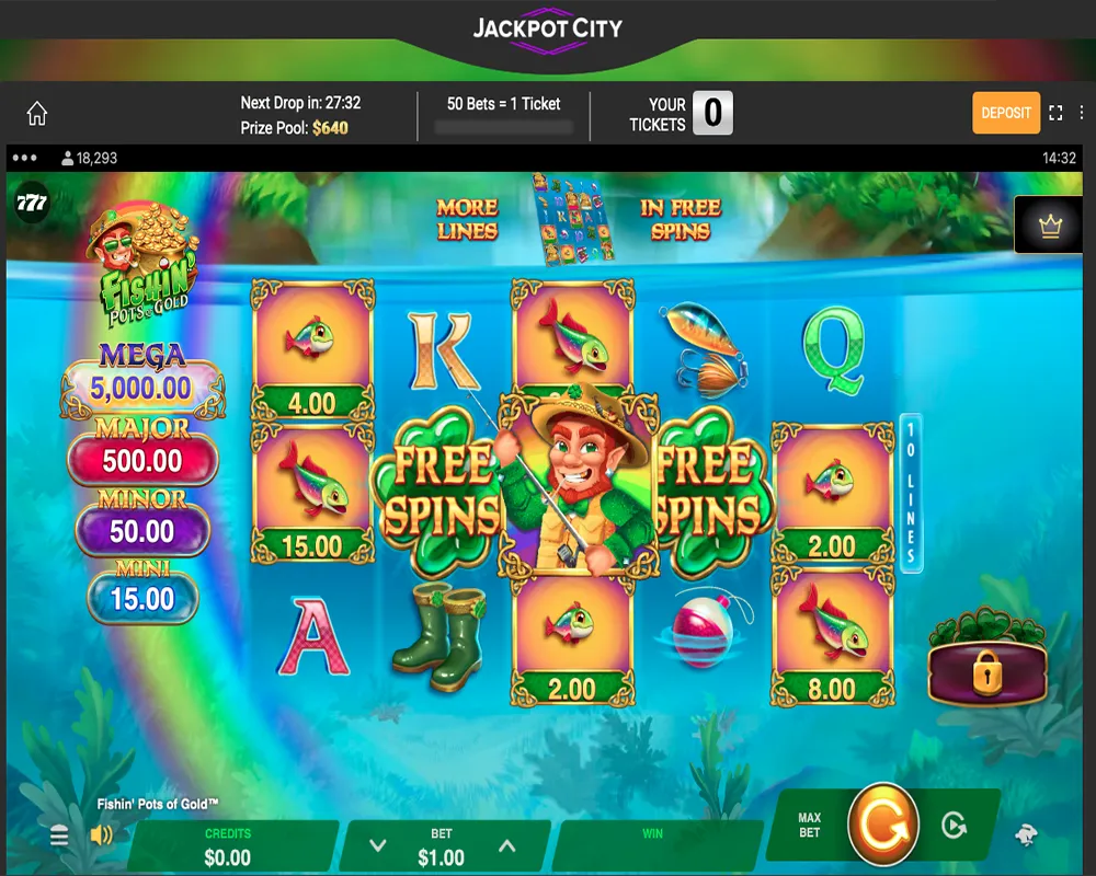 Fishin' Pots of Gold slot screenshot