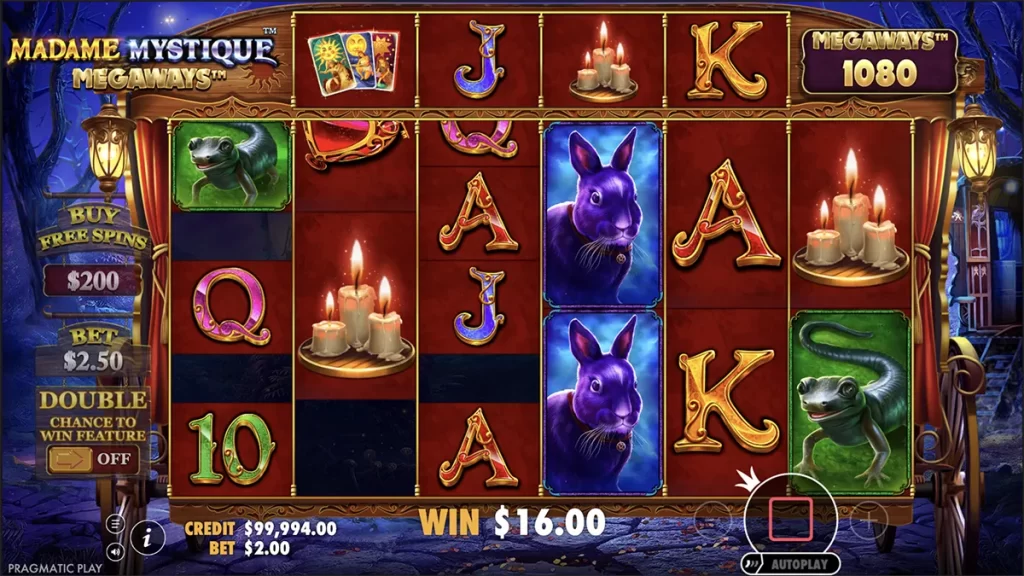 Madame Mystique Megaways slot screenshot