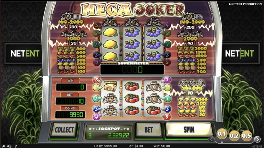 Mega Joker slot screenshot