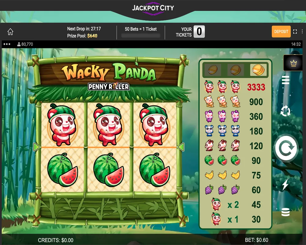 Wacky Panda slot screenshot