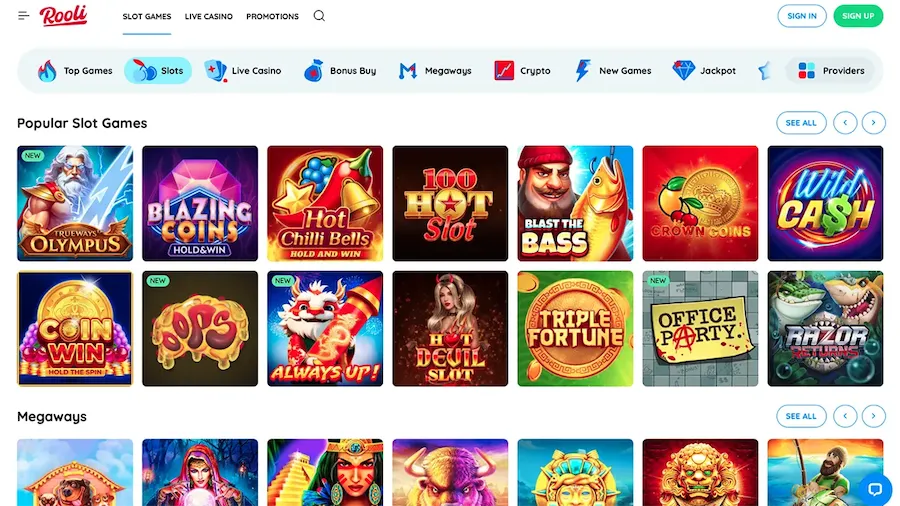 Rooli Casino Games