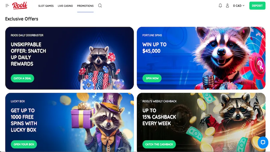 Rooli Casino VIP Program