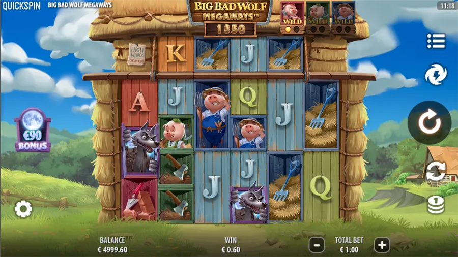 Big Bad Wolf Megaways Slot Screenshot