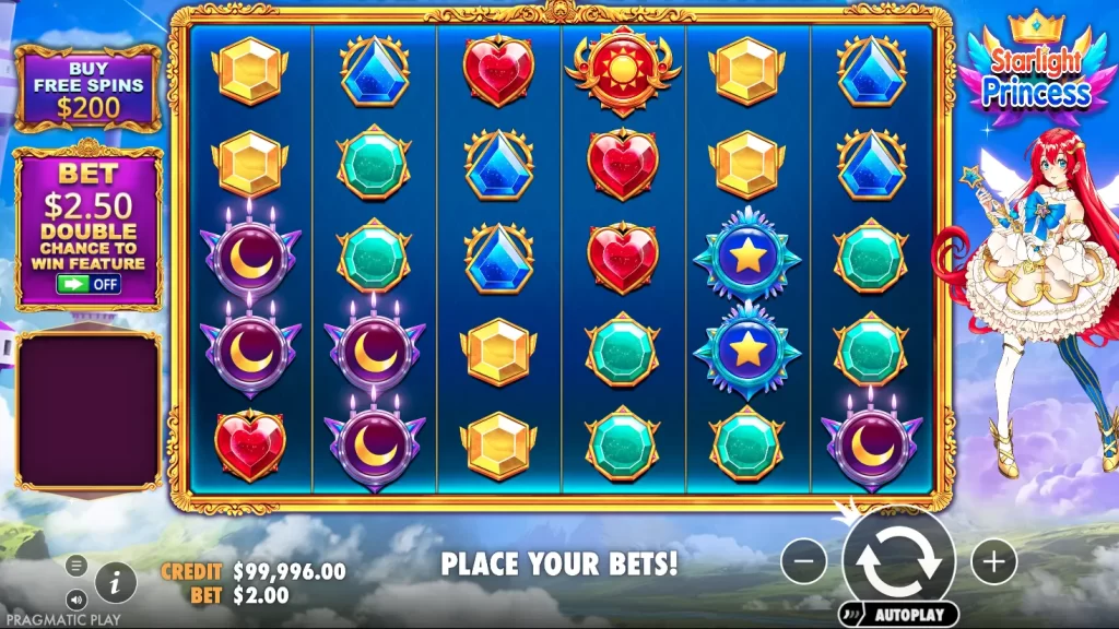 Starlight Princess Slot Screenshot