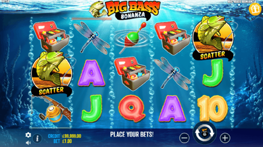 Big Bass Bonanza slot screenshot