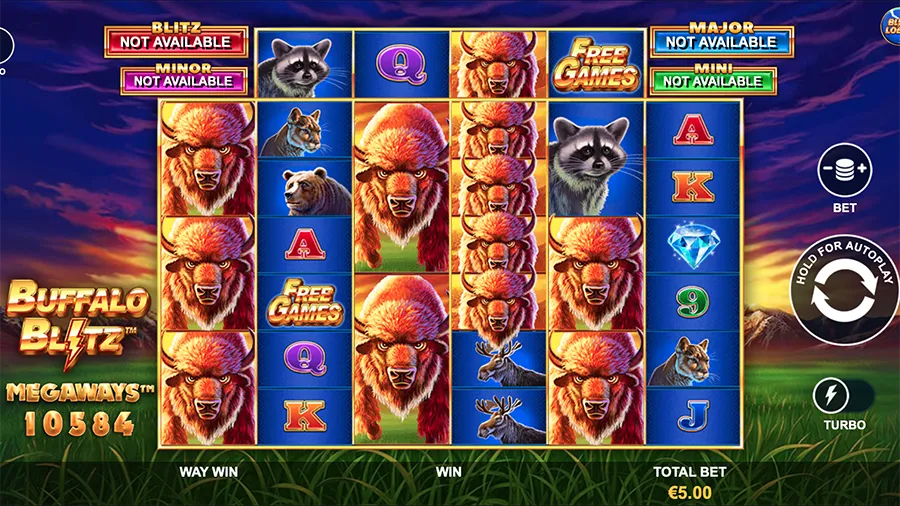 Buffalo Blitz Megaways Slot Screenshot