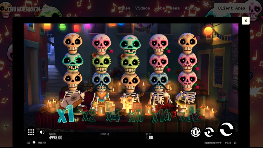 Esqueleto Explosivo Slot