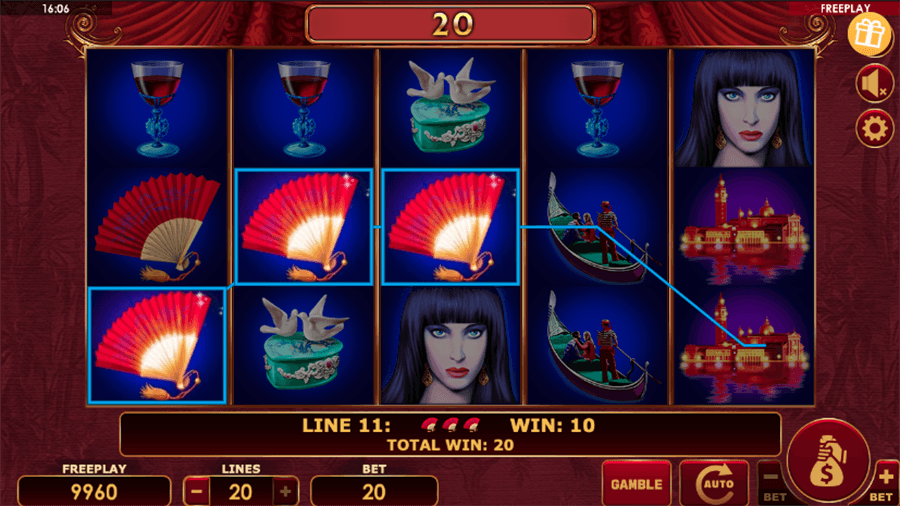 Casanova Slot Screenshot