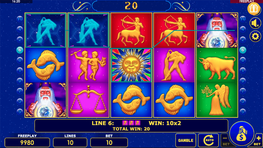 Lucky Zodiac Slot Screenshot