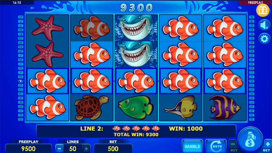 Wild Shark Slot Screenshot