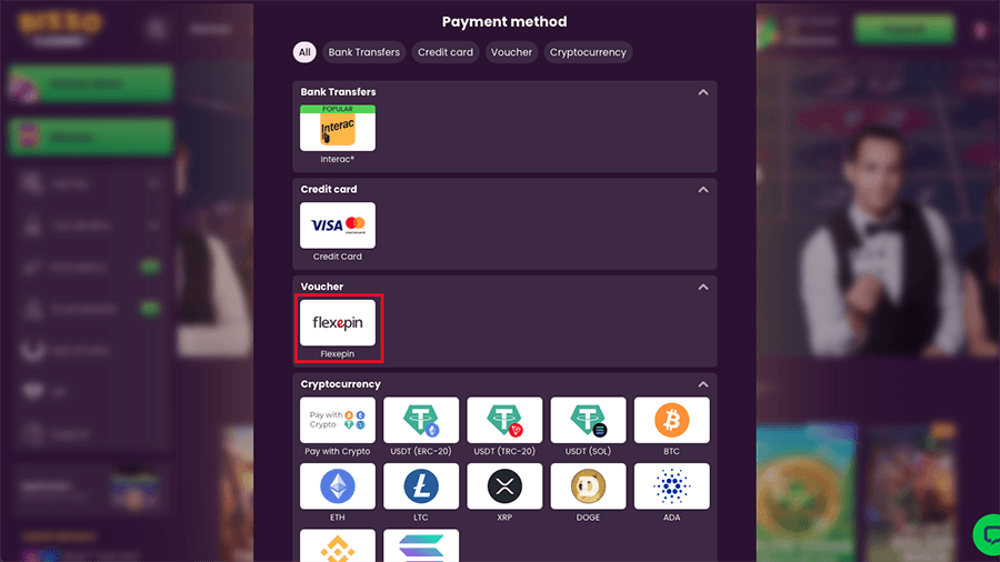 Bizzo Casino Flexepin