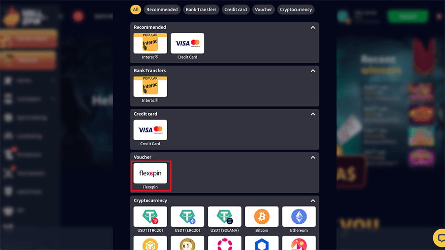 HellSpin Casino Flexepin