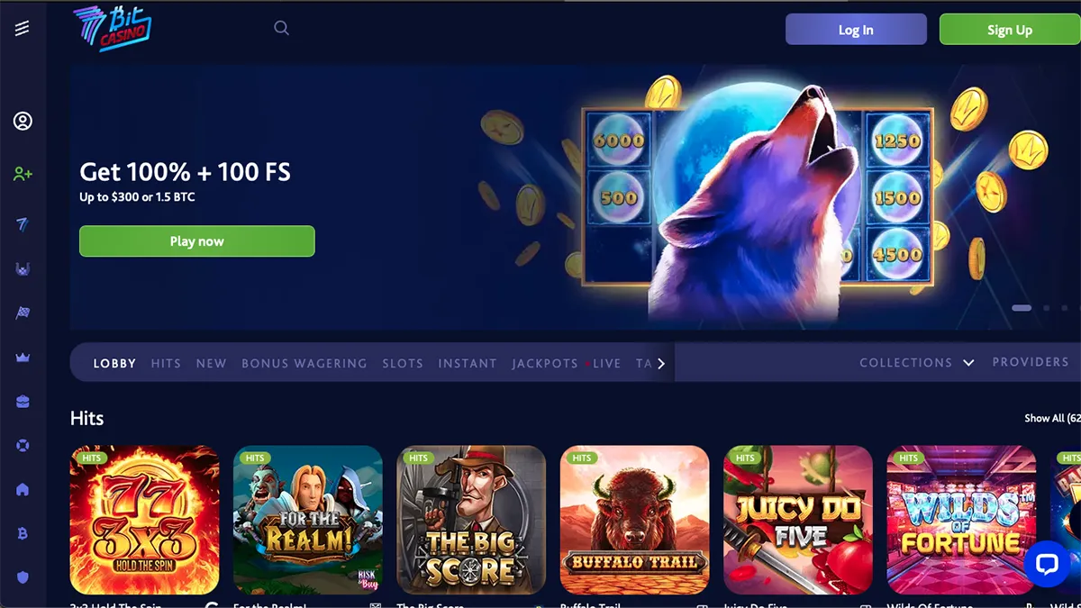 7Bit Casino Homepage