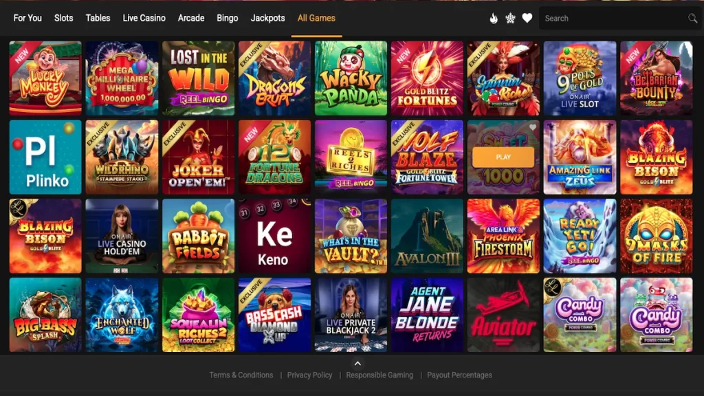 Grizzly's Quest Casino Games