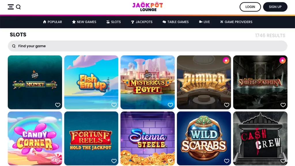 Jackpot Lounge Casino Slots